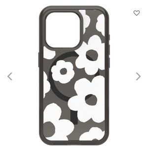 OtterBox SYMMETRY CLEAR MAGSAFE IPHONE 14 & 15 PROMAX NORI BLOOM, used condition